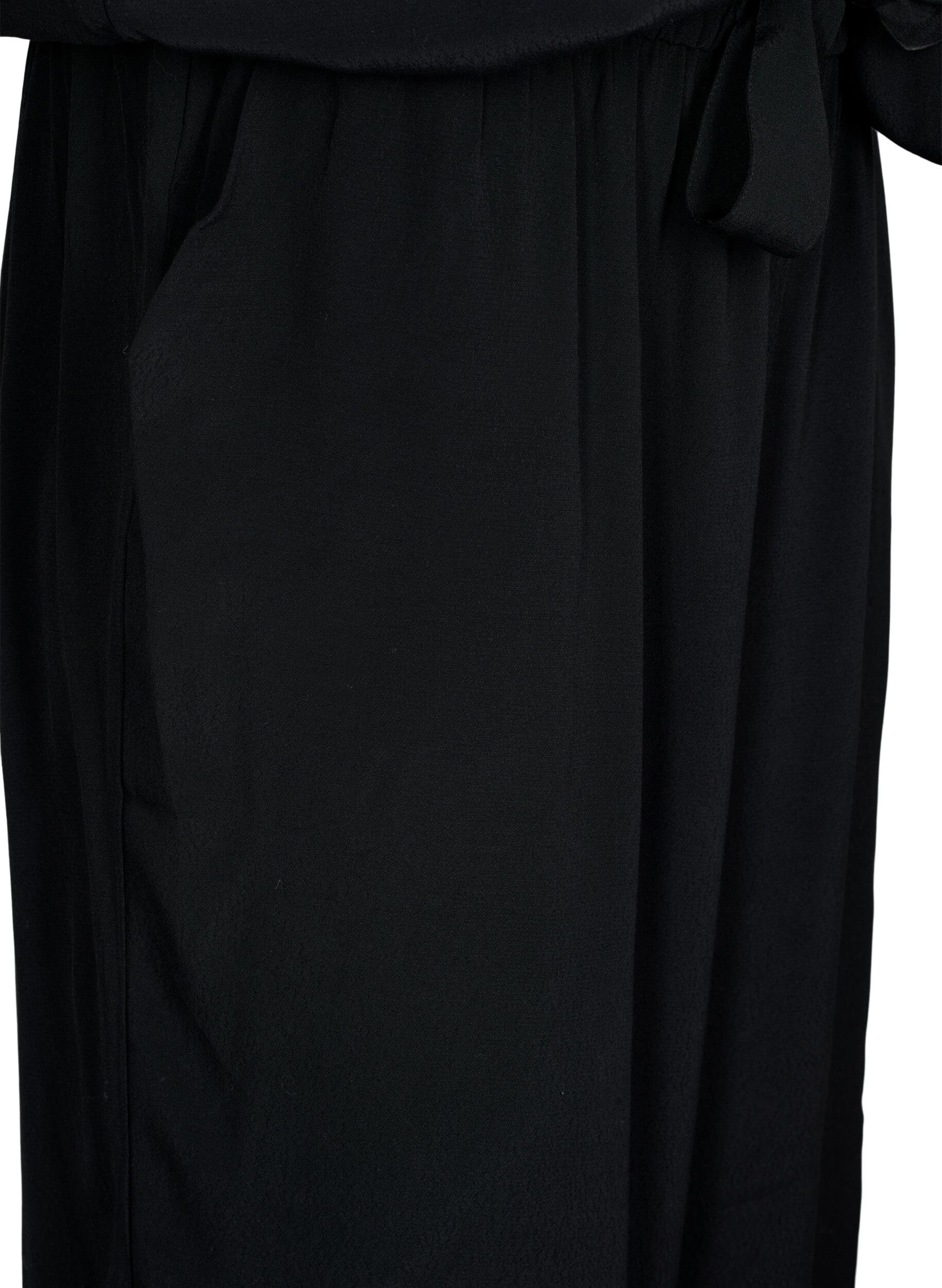 Zizzi Combinaison sans manches en viscose, Black, Packshot image number 3