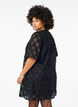 Robe courte texturée, Black, Model image number 1