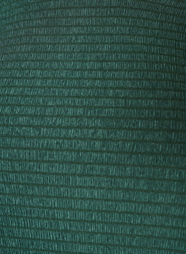 Blouse textur&eacute;e avec bords ondul&eacute;s, Vert fonc&eacute;, Packshot image number 2