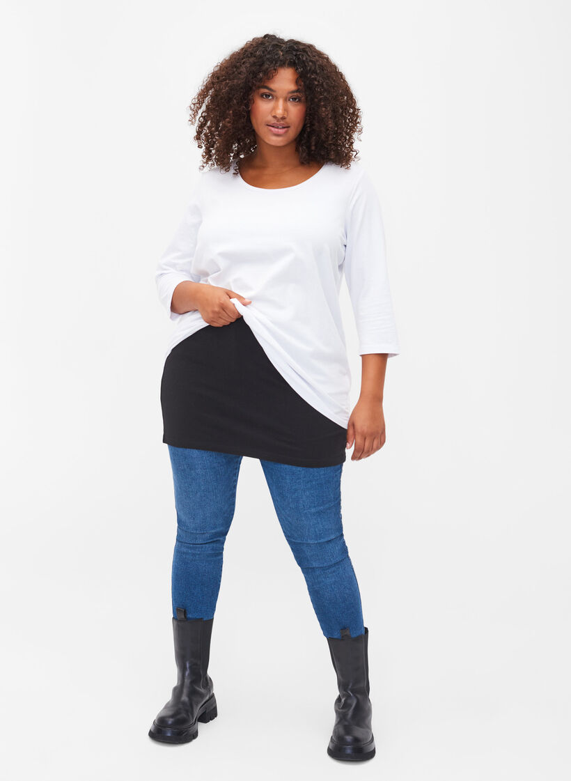 Extension de tops 2-pack, Black/Black Stripe, Model image number 3