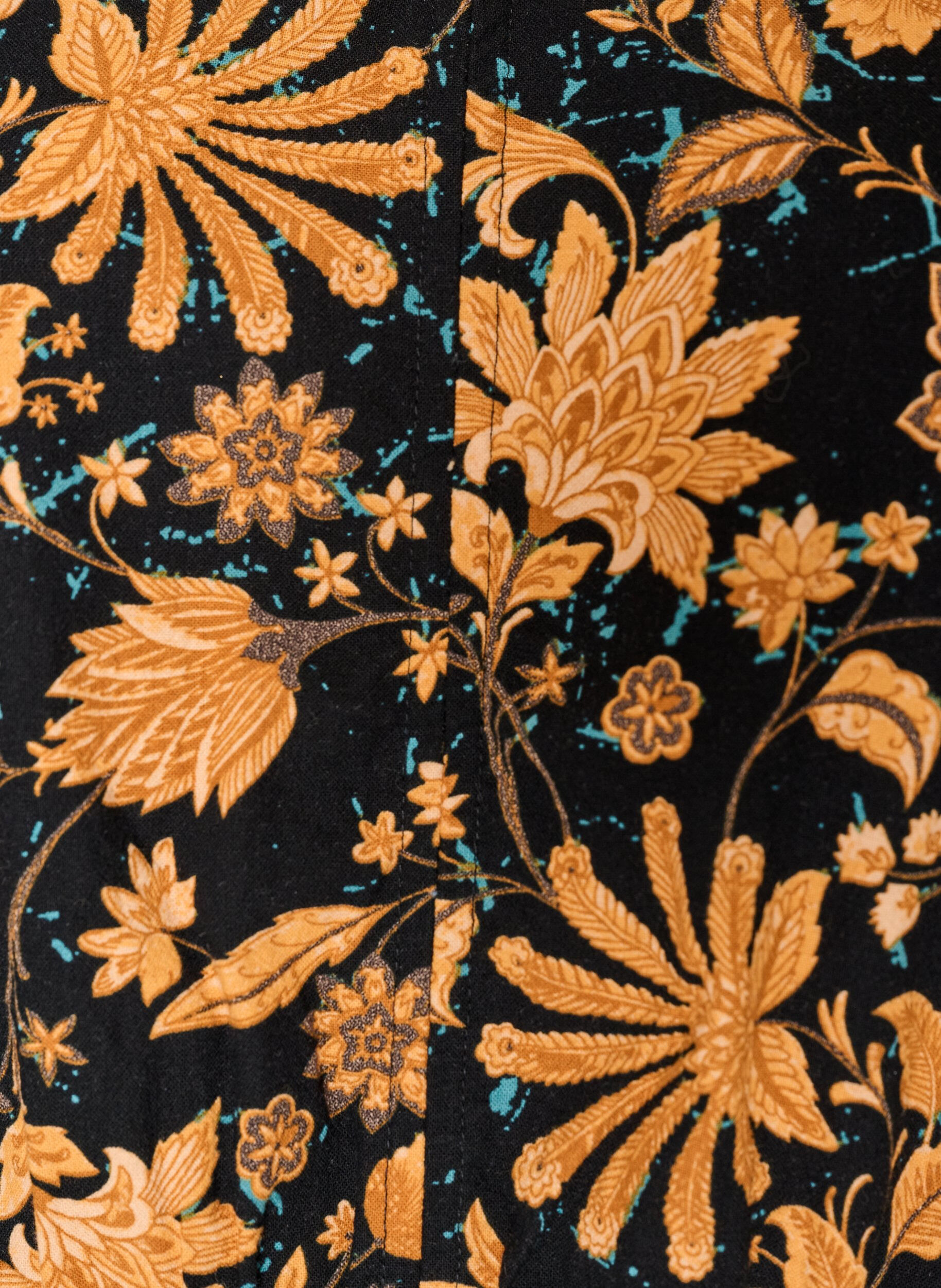 ZizziBlouse fleurie en coton avec lien &agrave; nouer, Orange, Packshot image number 2