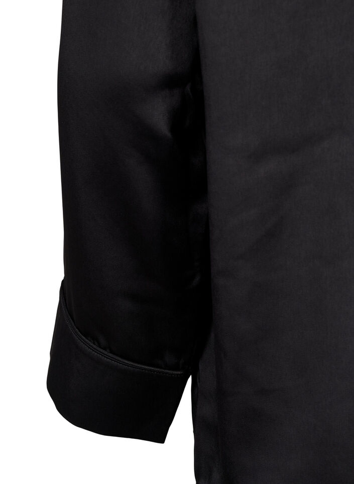 Chemise de nuit en satin, Black, Packshot image number 3
