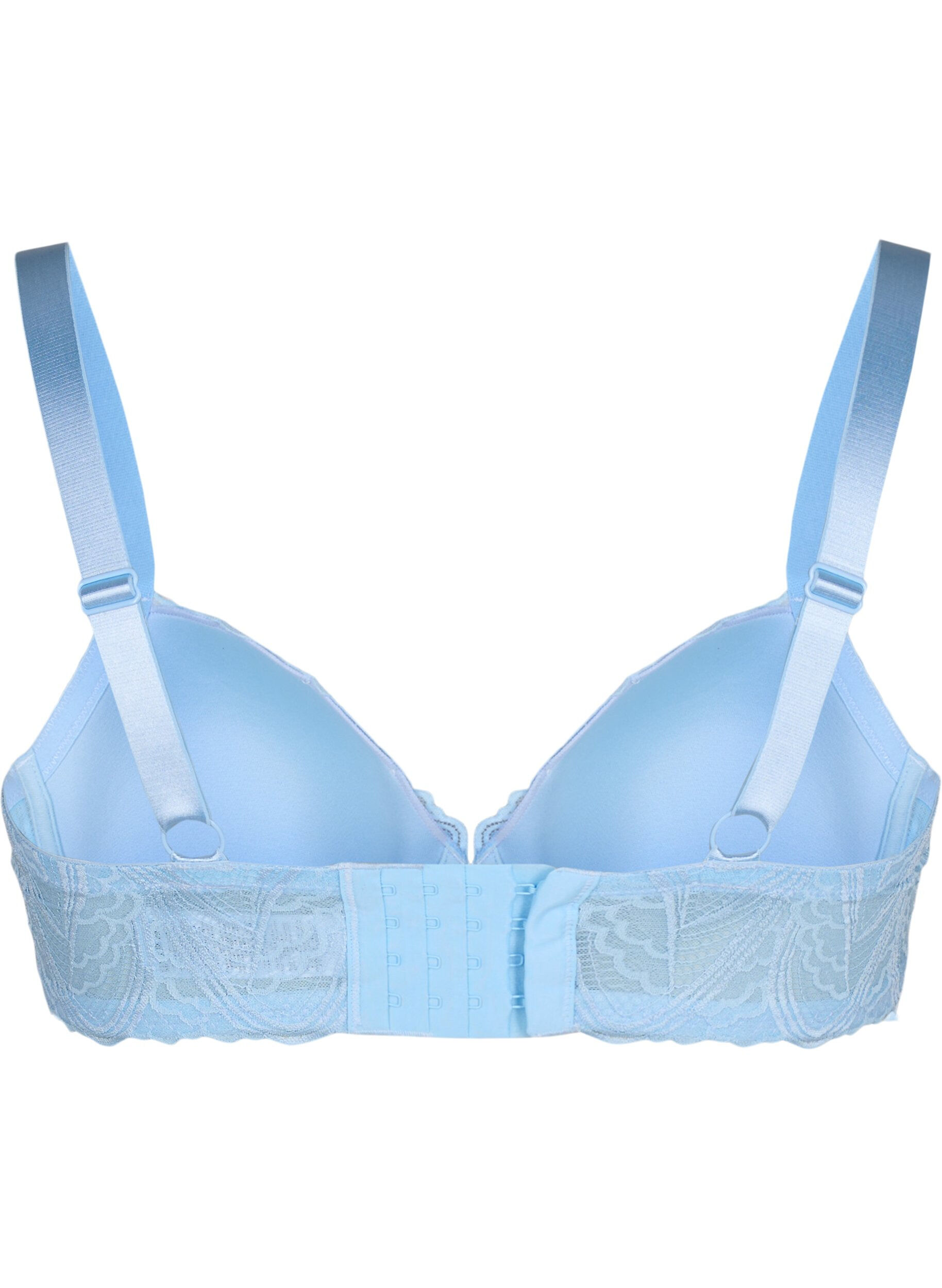 Zizzi Soutien-gorge en dentelle moul&eacute; avec armatures, Bleu Clair, Packshot image number 1