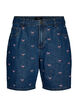 Short en jean brod&eacute;, Bleu, Packshot image number 0