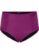 Bas de bikini taille haute avec drapage, Dark Purple, Packshot image number 0