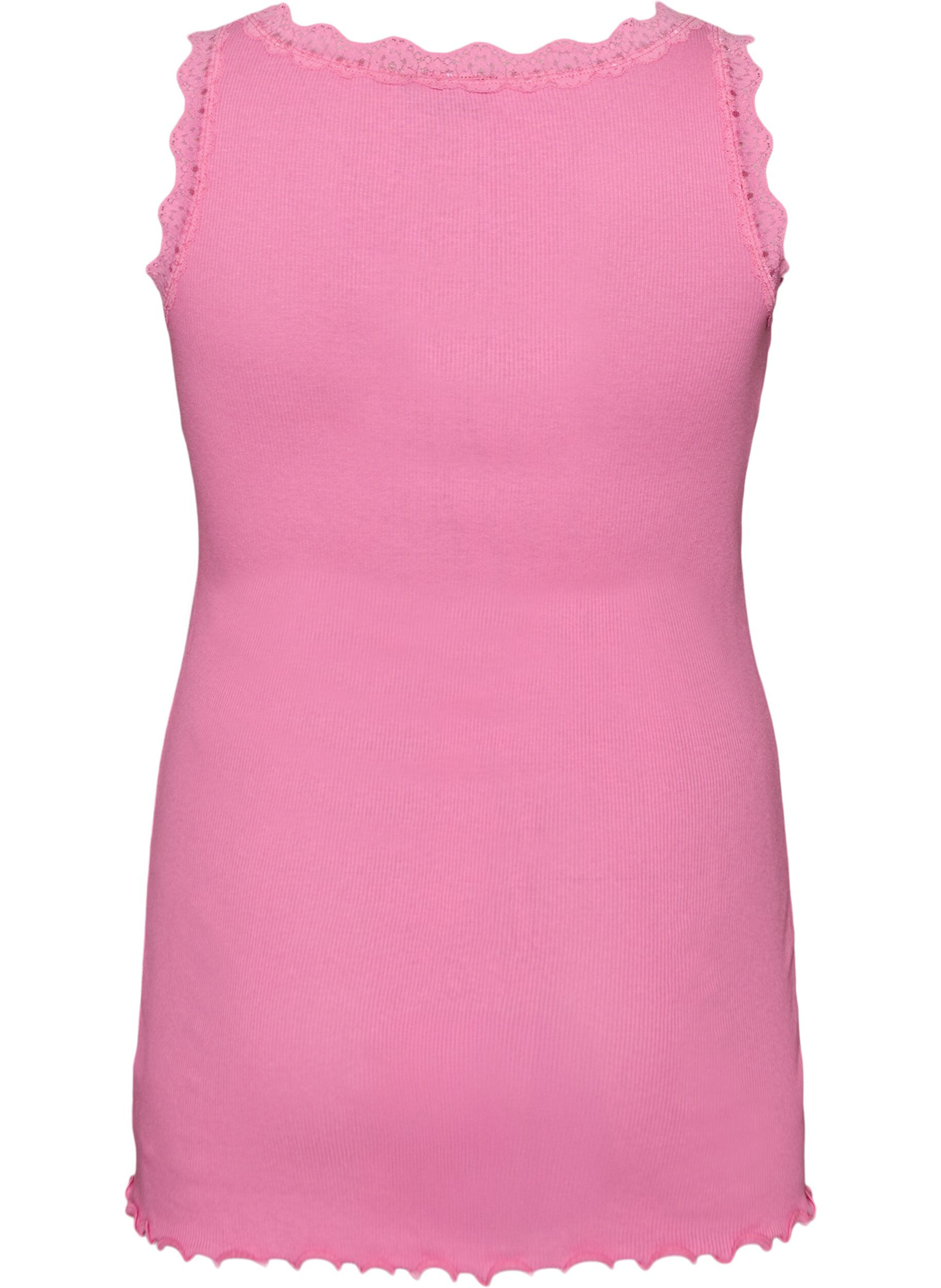 ZizziHaut avec bordure en dentelle, Rose, Packshot image number 1