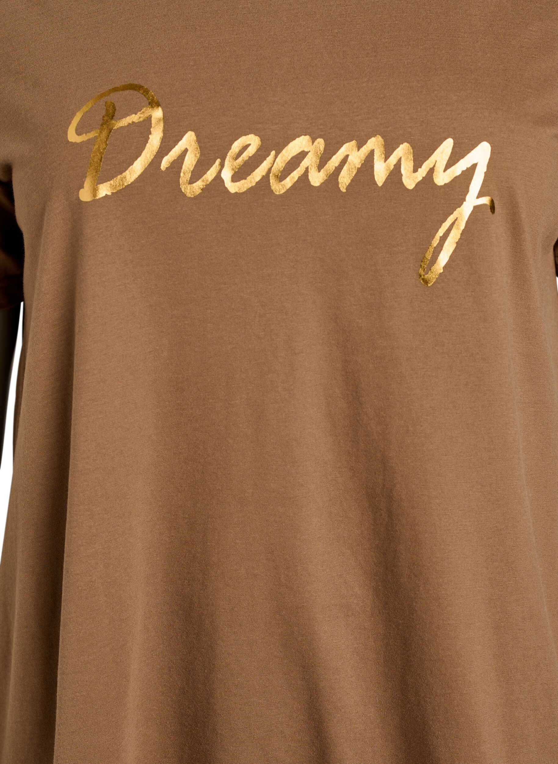 ZizziT-shirt imprim&eacute;, Marron, Packshot image number 2