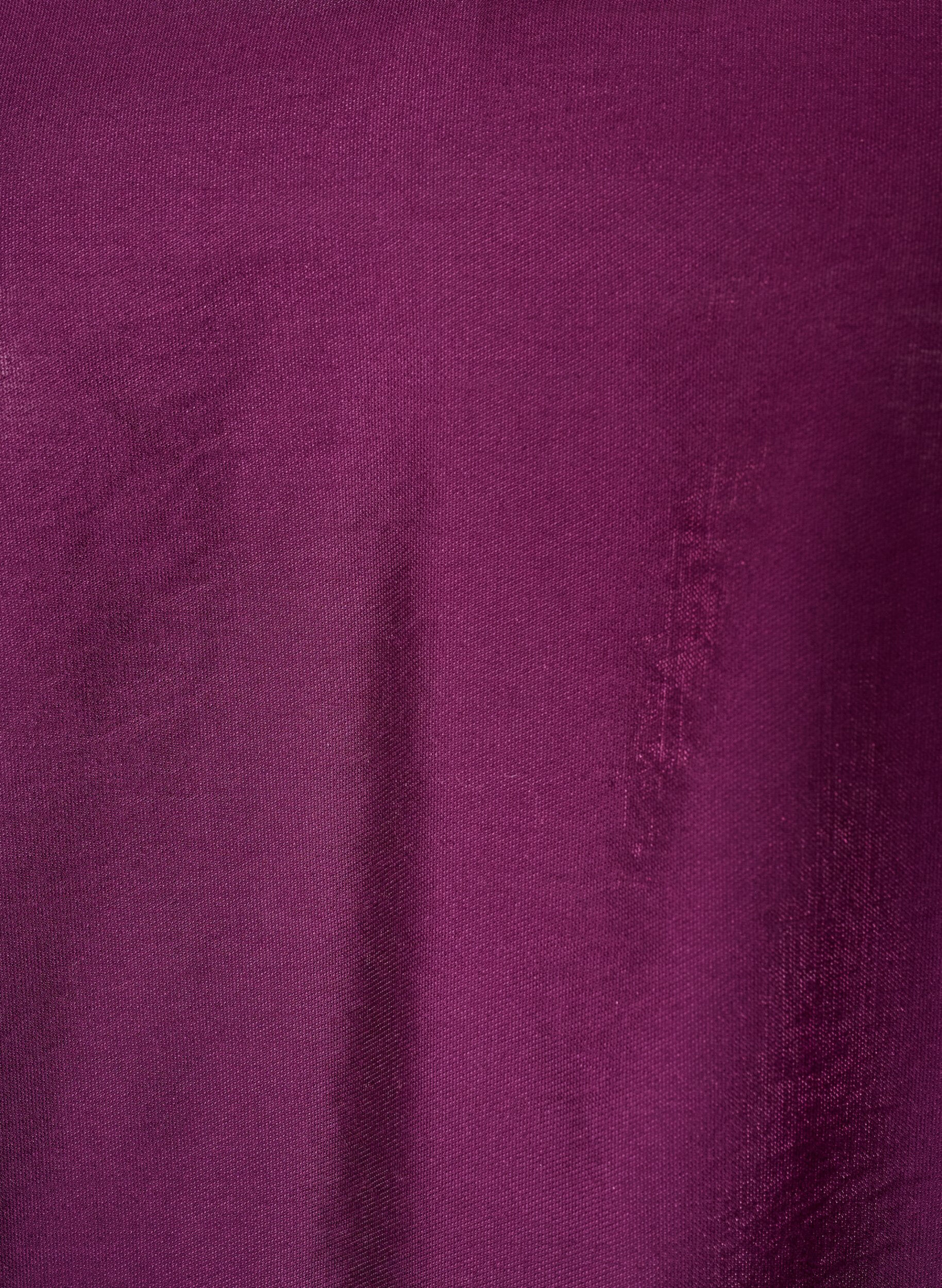 ZizziTunique brillante avec col en V et manches 3/4, Violet, Packshot image number 2