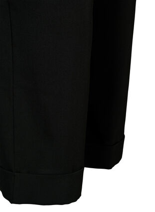Pantalon taille haute avec pliage, Black, Packshot image number 3