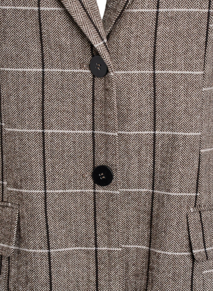 Blazer classique &agrave; carreaux, Gris, Packshot image number 2
