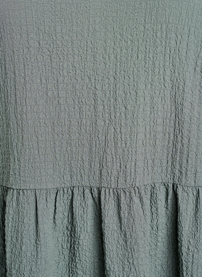 Robe courte &agrave; coupe &eacute;vas&eacute;e, Vert fonc&eacute;, Packshot image number 2