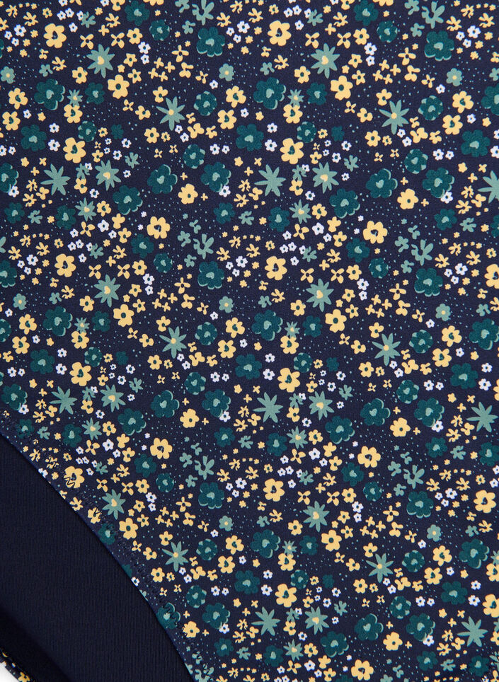 Culotte de bikini imprim&eacute;e et taille haute, Vert, Packshot image number 2