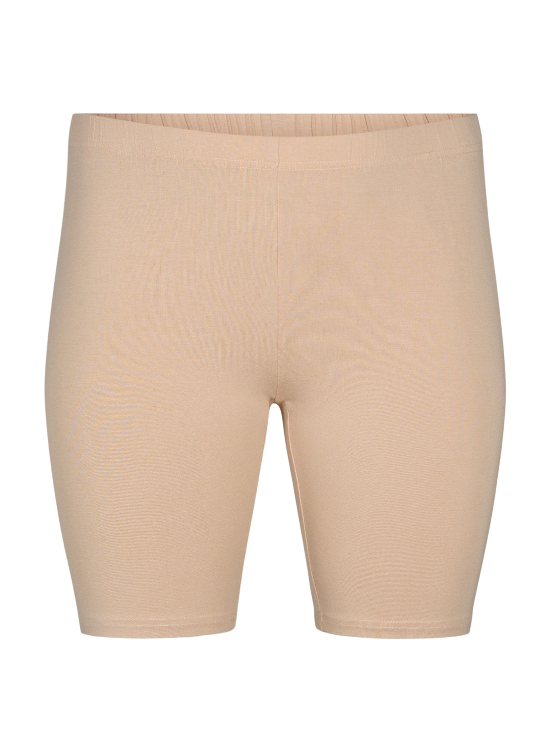Zizzi Short cycliste en viscose (lot de 2), Beige, Packshot image number 2