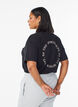 T-shirt sportif en coton bio, Noir, Model image number 2