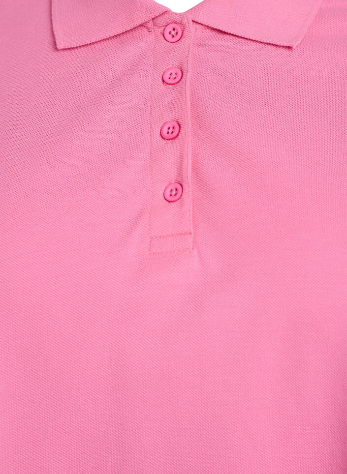 Polo &agrave; manches courtes, Rose, Packshot image number 2