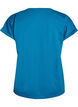 T-shirt &agrave; manches courtes en coton m&eacute;lang&eacute;, Bleu p&eacute;trole, Packshot image number 1