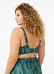 Top de bikini rembourré avec imprimés, Vert, Model image number 2