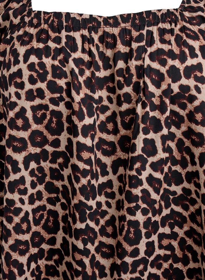 Robe de plage en viscose avec un imprim&eacute;, Beige, Packshot image number 2