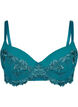 Soutien-gorge en dentelle avec armature et rembourrage, Green-Blue Slate, Packshot image number 0