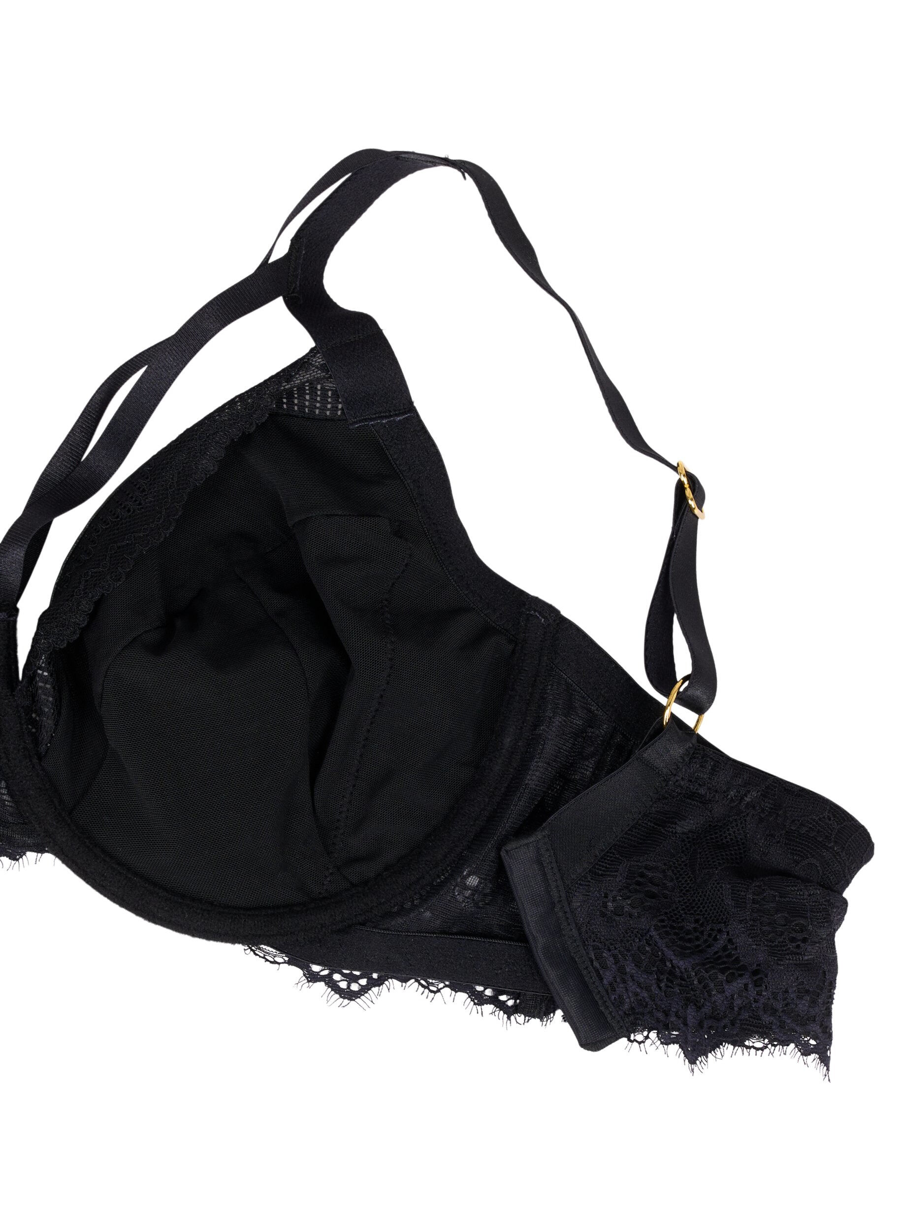 Zizzi  Soutien-gorge &agrave; armatures avec cha&icirc;nes, Black, Packshot image number 3