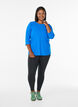 Haut de sport &agrave; manches 3/4, Bleu intense, Model image number 1