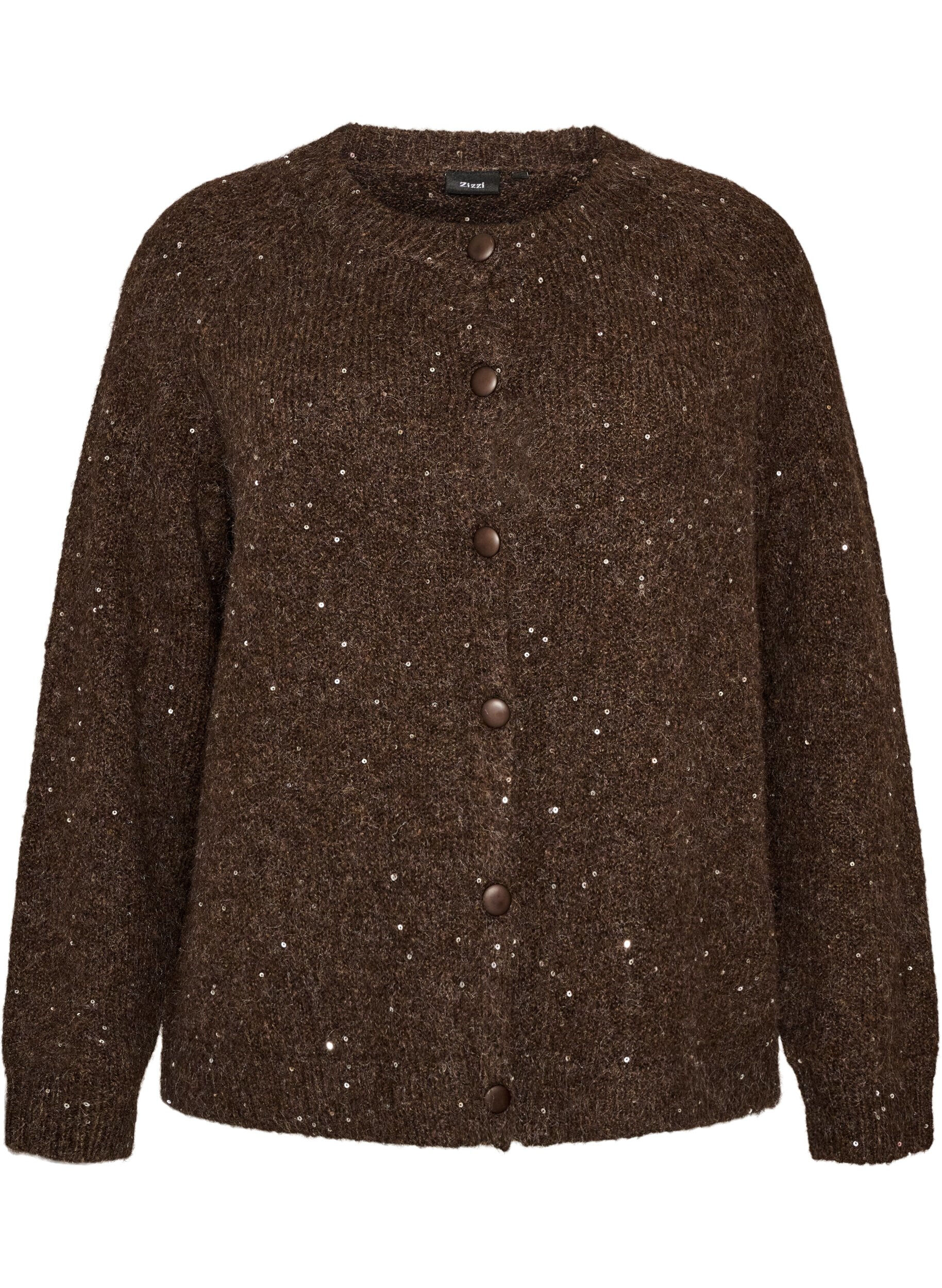 Cardigan avec sequins et boutons