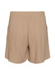 Short taille haute en mousseline de coton, Beige, Packshot image number 1