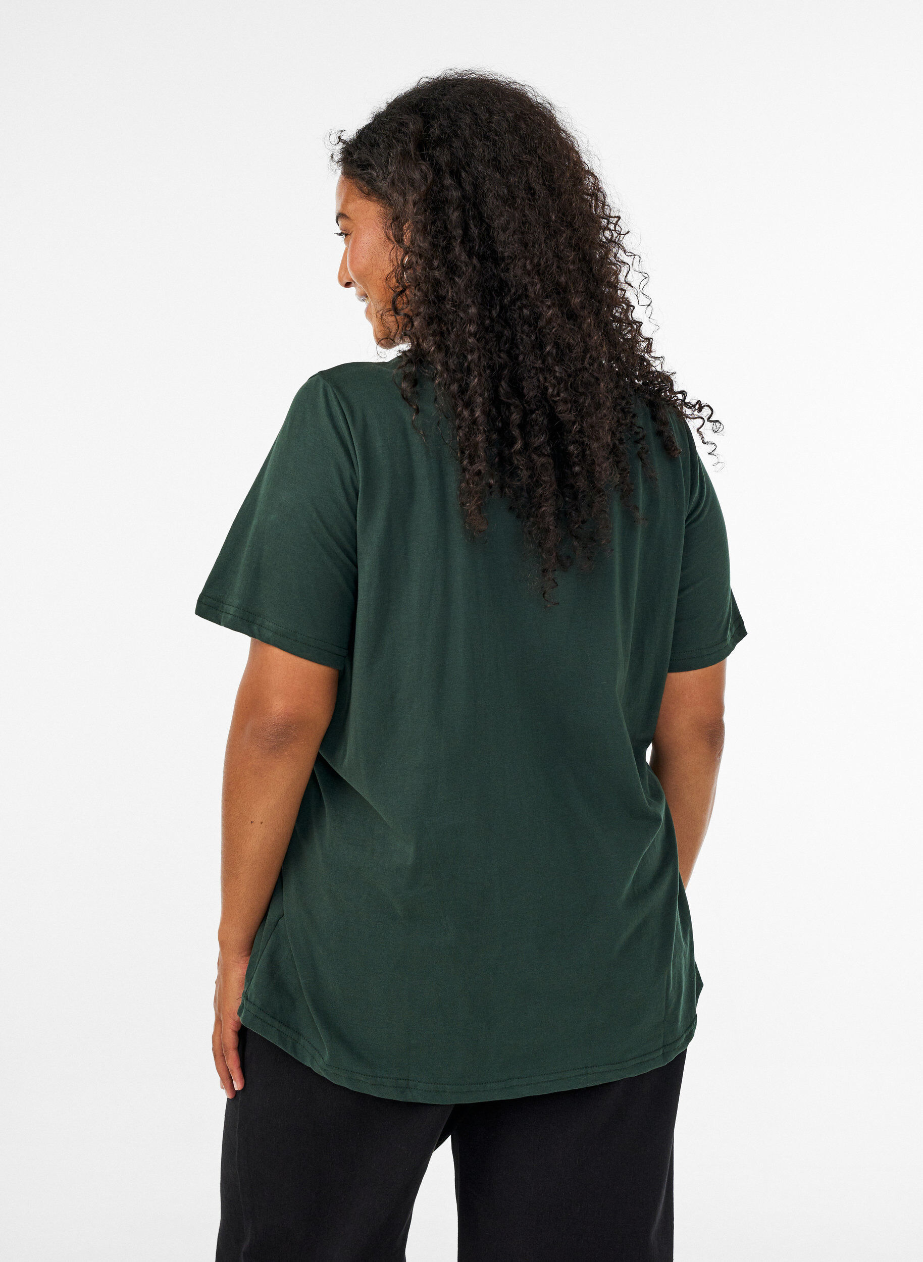 ZizziT-shirt imprim&eacute;, Vert, Model image number 2