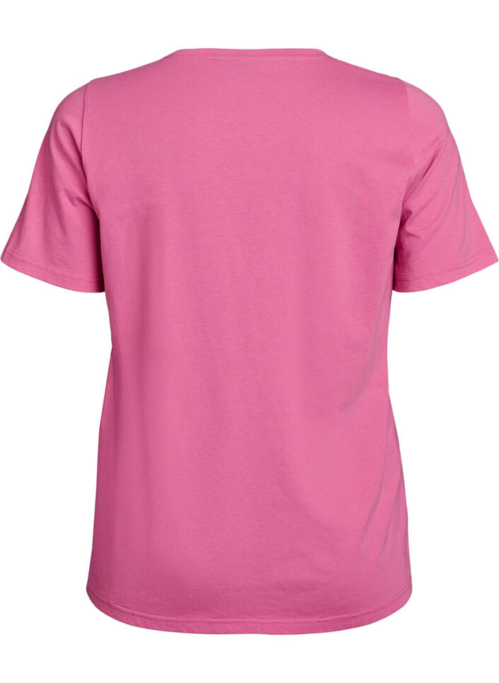 T-shirt imprim&eacute;, Rose, Packshot image number 1