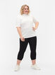 Leggings basiques longueur 3/4 en viscose, Noir, Model image number 1