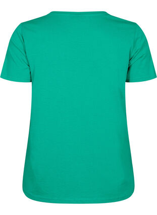 T-shirt à manches courtes avec col en V, Simply Green, Packshot image number 1