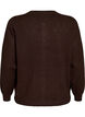 Cardigan en maille avec broderie ajour&eacute;e en forme de c&oelig;ur, Marron, Packshot image number 1
