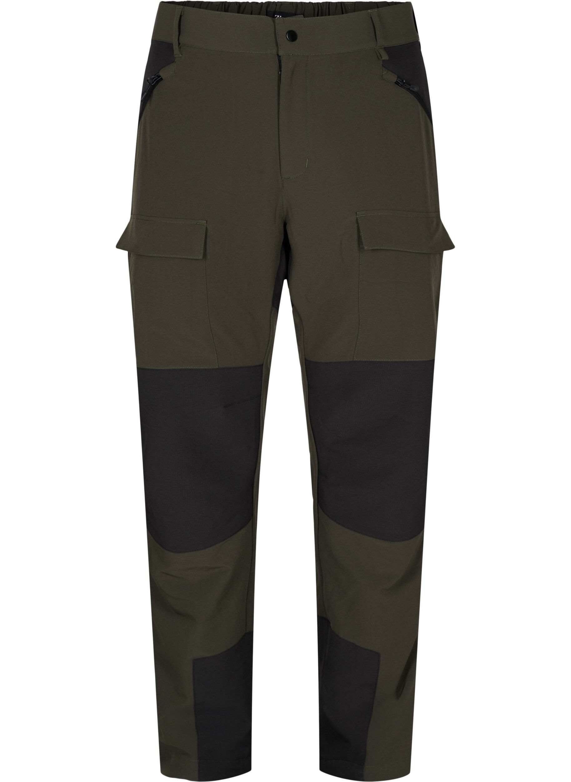 Zizzi Pantalon de randonn&eacute;e imperm&eacute;able avec poches, Forest Night, Packshot image number 0