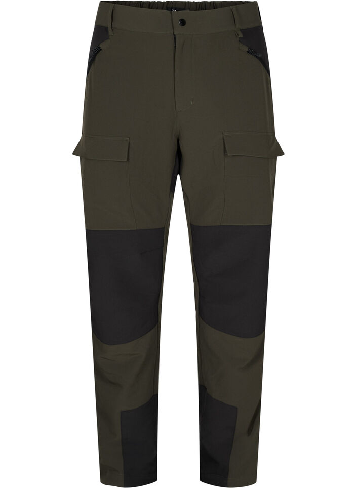 Pantalon de randonnée imperméable avec poches, Forest Night, Packshot image number 0