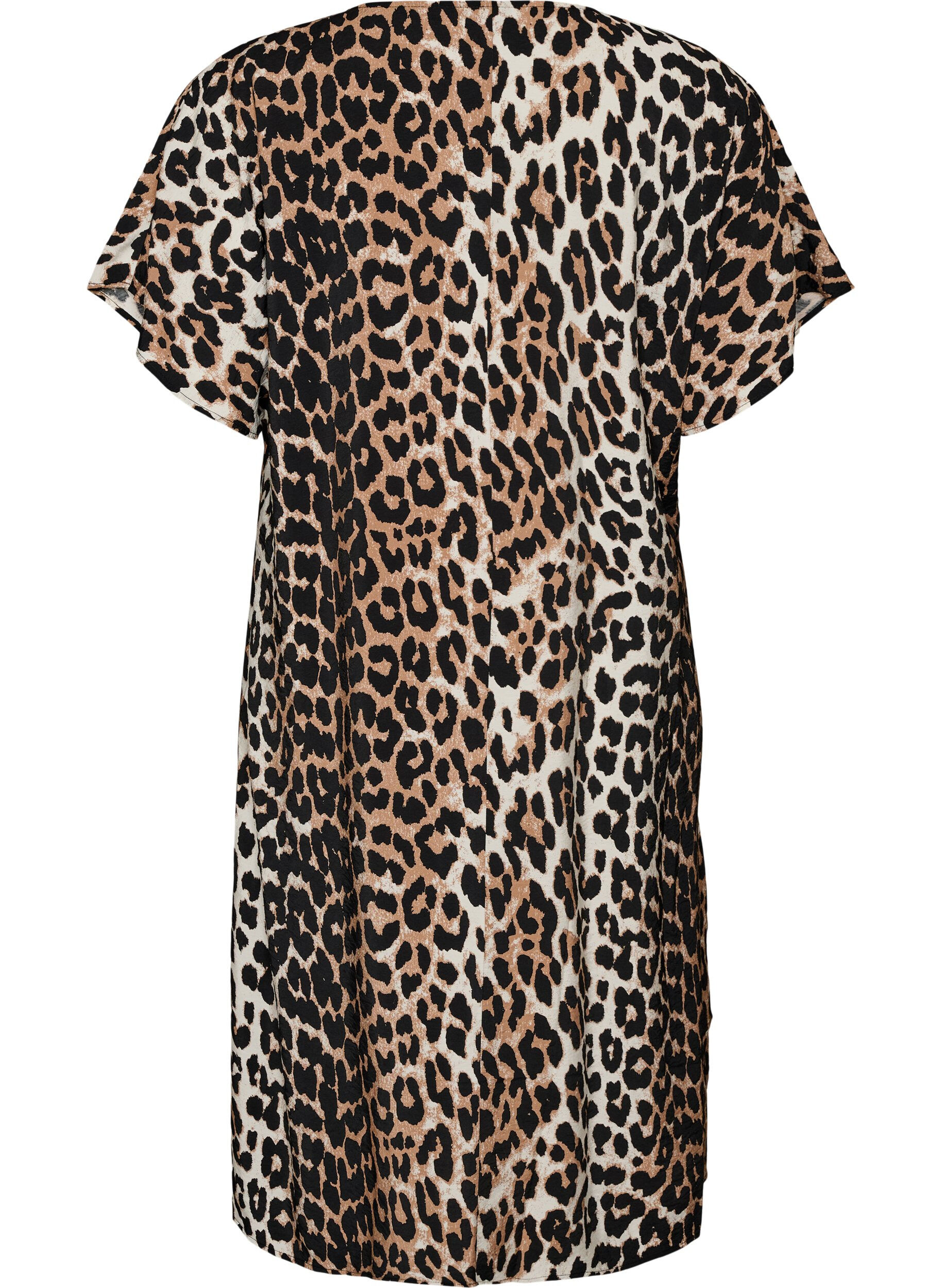 ZizziRobe &agrave; col en V en viscose, Marron, Packshot image number 1