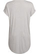 Chemise de nuit &agrave; manches courtes avec imprim&eacute; texte, Gris, Packshot image number 1