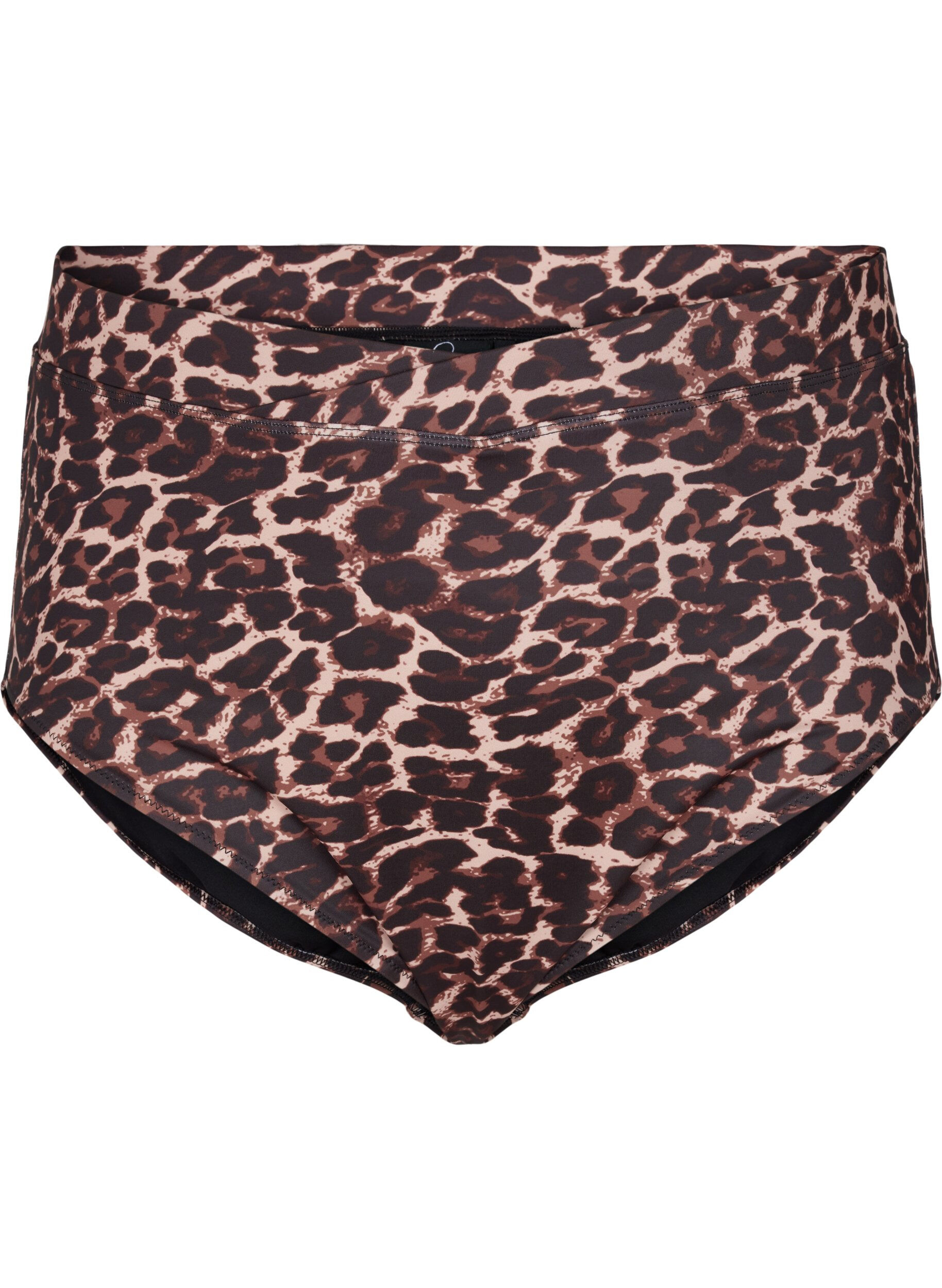 Zizzi Bas de bikini avec imprim&eacute; et taille haute, Autentic Leopard, Packshot image number 0