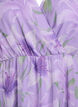 Robe longue en chiffon imprim&eacute; floral et manches courtes, Mauve, Packshot image number 2