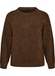 Blouse ample tricot&eacute;e en alpaga et laine, Marron, Packshot image number 0