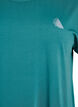T-shirt de sport couleur unie, Bleu p&eacute;trole, Packshot image number 2