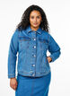 FLASH - Veste en jean en mélange de coton extensible, Bleu, Model image number 0