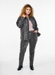 Chemise en jean avec imprimé léopard et boutons, Gris anthracite, Model image number 1