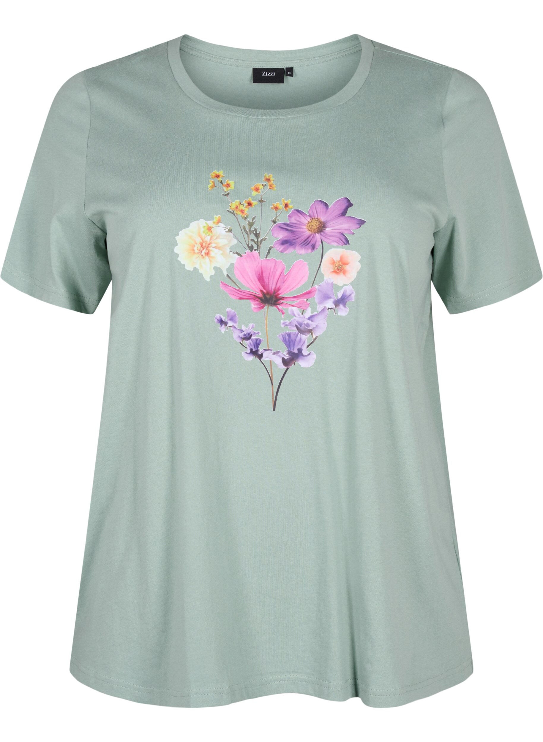 Zizzi T-shirts &agrave; motif floral, Chinois G. w. Flower, Packshot image number 0