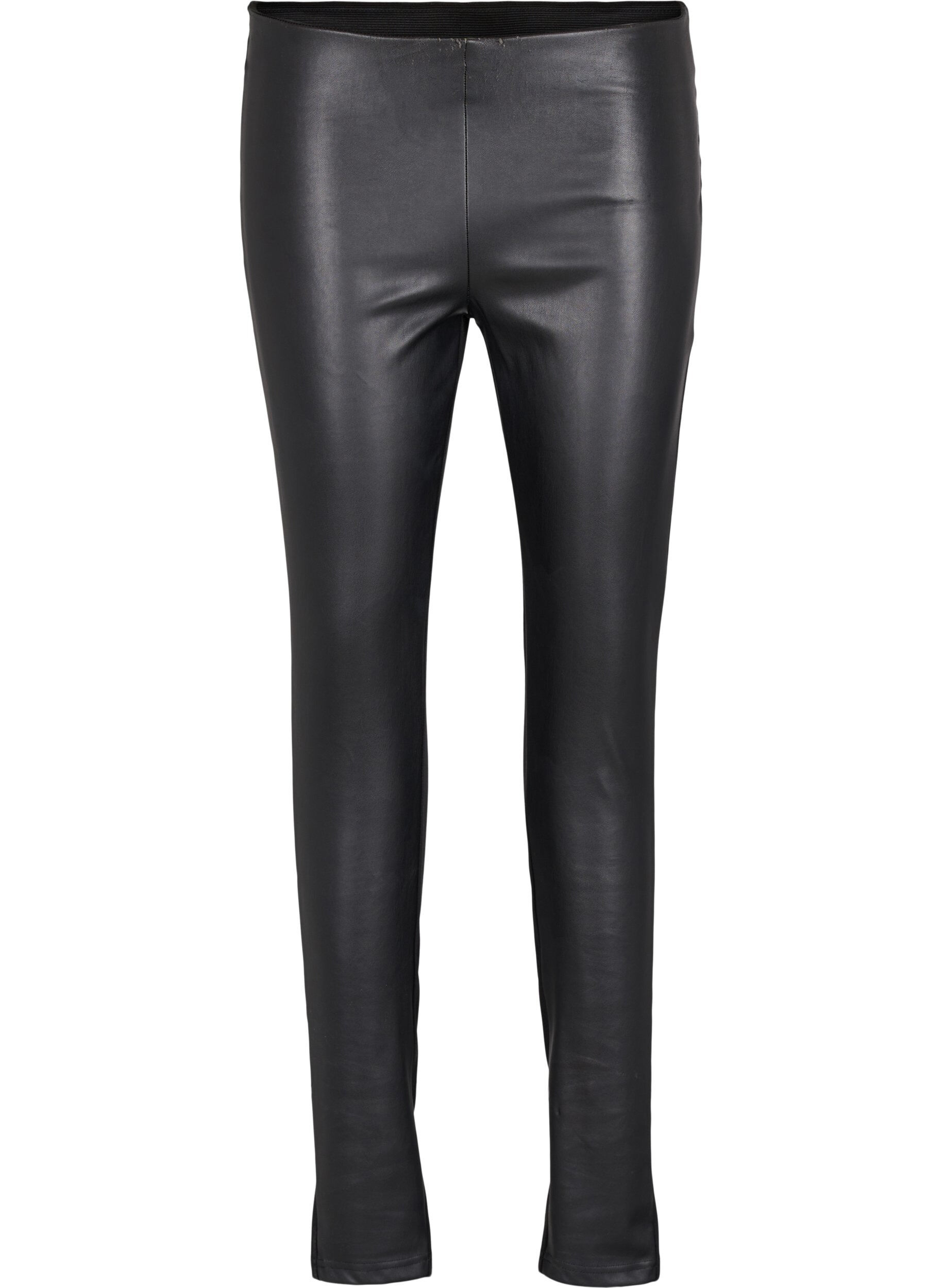 Zizzi Leggings en simili-cuir, Black, Packshot image number 0