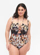 Maillot de bain imprimé avec bretelles amovibles, Abstract Leopard, Model image number 0