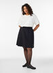 Jupe patineuse en viscose, Noir, Model image number 1
