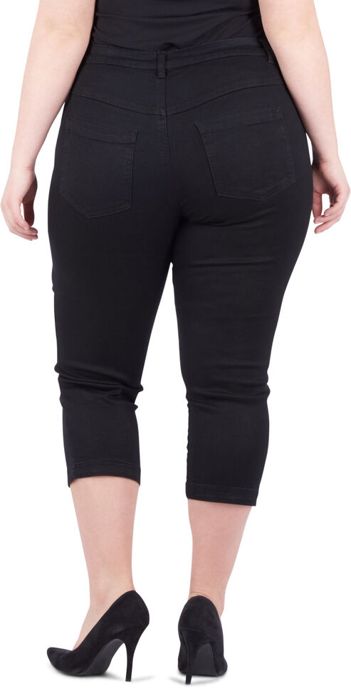 Jean coupe slim Emily capri, Noir, Packshot image number 4