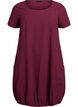 Robe en coton &agrave; manches courtes, Bordeaux fonc&eacute;, Packshot image number 0