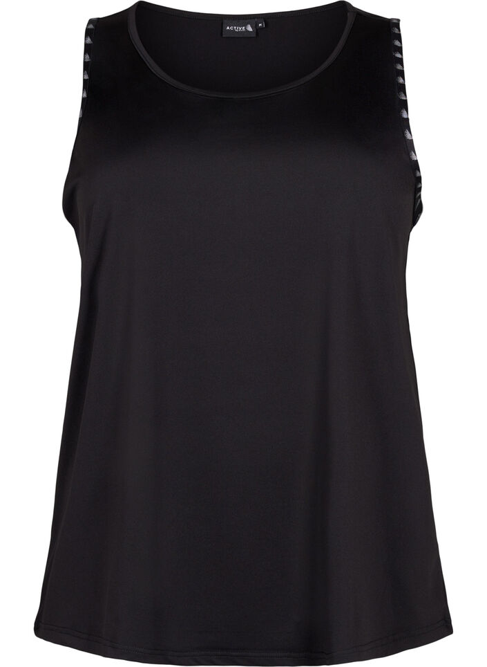 Top d'entraînement uni, Black, Packshot image number 0