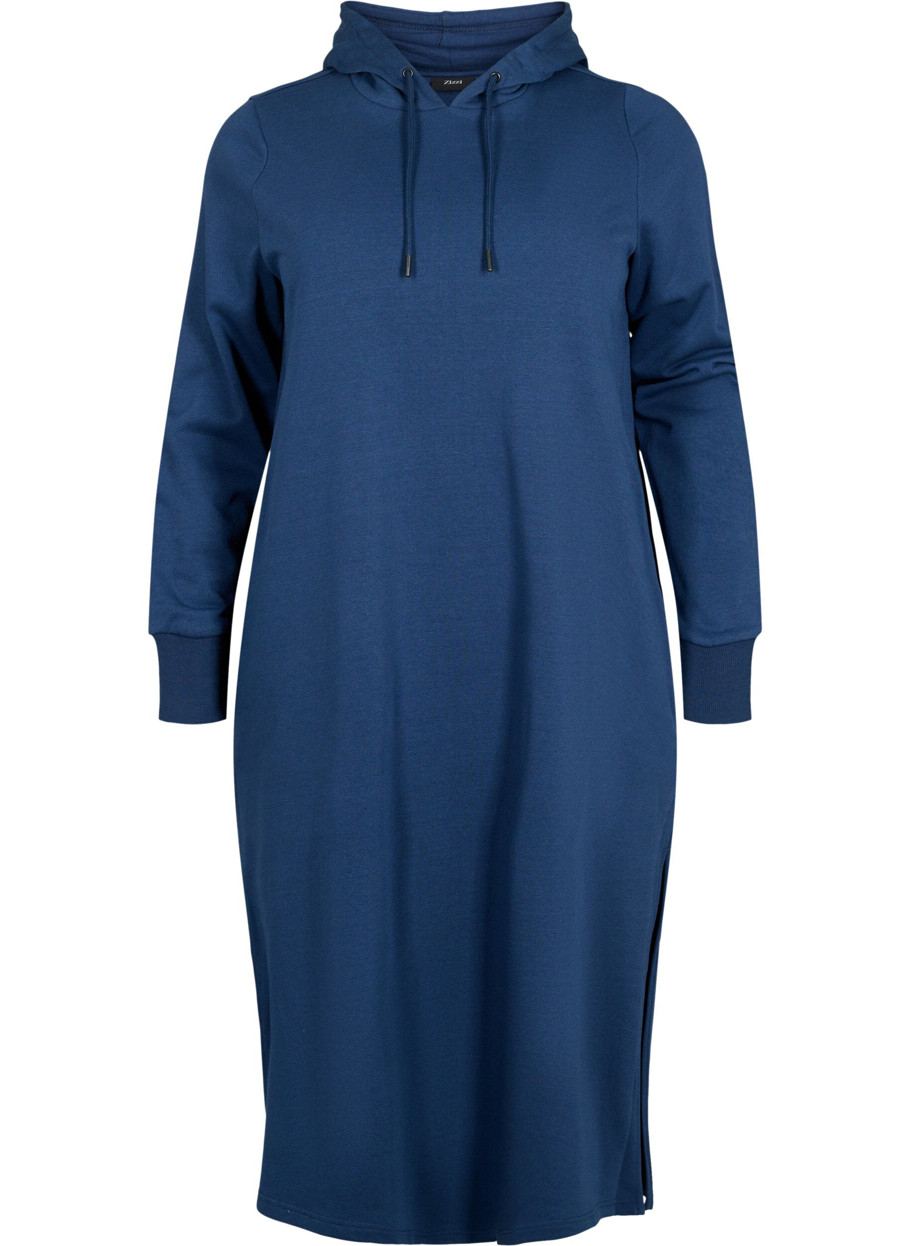 Zizzi Robe sweat-shirt &agrave; capuche, Dress Blues, Packshot image number 0